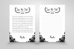 Double Sided Save The Date Card Product Image 1