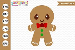 Gingerbread Man SVG, Christmas svg, winter svg, gingerbread  Product Image 1