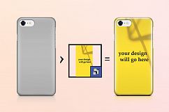 Apple iphone 8 3d case Mockup Back View Product Image 2