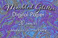 Marbled Glitter - 20 Digital Paper Images Product Image 1