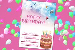 Happy Birthday Card, Party Card, Digital Download Product Image 3