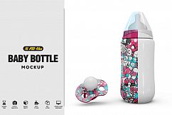 Baby Bottle and Pacifier  Vol.1 Mockup Product Image 1