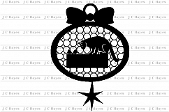 Cat Christmas/Holiday Decoration/Ornament, SVG Paper Cutting Product Image 2