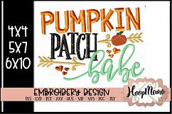Pumpkin Patch Babe - Halloween Embroi Product Image 1