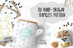 110 Hand-Drawn Geometric Patterns Product Image 1
