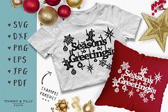 Season&#039;s Greetings - SVG EPS DXF PNG PDF JPG Cut File Product Image 5