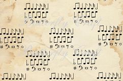 Music notes scrapbook paper, vintage music digital paper, digital notes paper, vintage notes digital paper,vintage notes backround paper Product Image 7