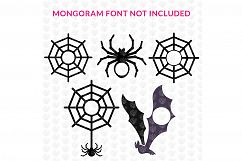 Big SVG Bundle - 31 Halloween Monogram Frame SVG EPS DXF PNG Product Image 3