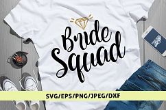 Bride Squad - Wedding SVG EPS DXF PNG Cutting Files Product Image 1