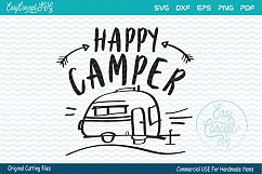 Happy Camper SVG File Camping, Seventh Birthday Svg, 7th Birthday Svg Product Image 3