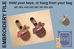 ITH Tropical Drink Key Fob - Embroidery Design Product Image 2