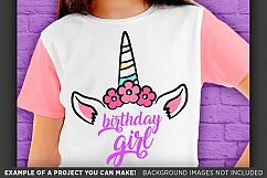 Birthday Girl SVG - Unicorn Birthday Girl SVG - 1013 Product Image 2