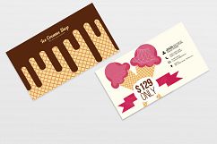 Ice Cream Business Card Template Product Image 3