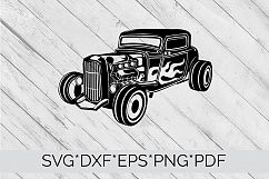  HotRod Classic Truck  SVG Cutting File  Product Image 2