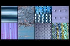 Blue Rusted and Weathered Metal Texture Digital Papers Product Image 2