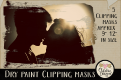 Dry Paint Photoshop Clipping Masks &amp; Tutorial Product Image 2