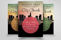 City Revival Church Flyer Template Product Image 1