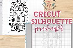 My Kitchen My Rules Cut File and Printable (SVG, DXF, PNG) Product Image 2
