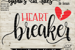 Heart Breaker//Love  SVG/EPS/DXF File Product Image 1