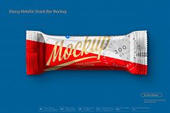 Glossy Metallic Snack Bar Mockup Product Image 2