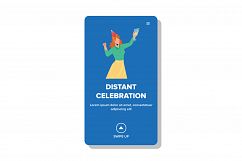 Distant Celebration Birthday Or Christmas Vector Product Image 1