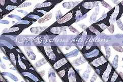 Watercolor feathers Boho Product Image 4