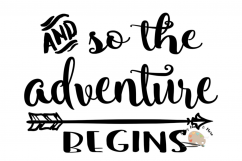 And so the adventure begins svg file, baby wedding engaged Product Image 1