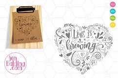 Love is Brewing Heart SVG Product Image 2