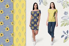 Watercolor set of yellow and indigo Product Image 6