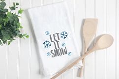 Let it Snow SVG Cut File - Christmas SVG Product Image 2