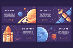 Space research banner set Product Image 2