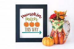 Pumpkin Patch SVG - Fall SVG Cut File - DXF EPS PNG JPG PDF Product Image 2