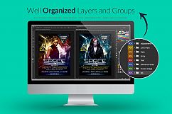 Space Club Heavy Dimensions Flyer Template Product Image 3