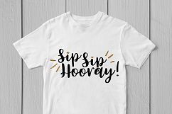 Sip Sip Hooray - Wedding SVG EPS DXF PNG Cutting Files Product Image 3