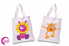 Mini monsters, cute monsters clipart, graphics and illustration AMB-552 Product Image 4