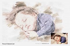 Pencil Sketch Art Photoshop Action Product Image 16