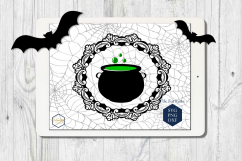 Halloween Set SVG PNG DXF Spider Bats Skull Potion Witch Product Image 2