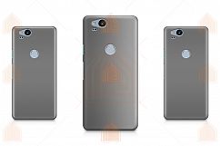 Google Pixel 2 3D Case Design Mockup Back View Product Image 5