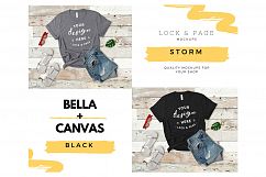 Bella Canvas Mockup Bundle 3001 T-Shirt Ladies Flat Lay Set Product Image 2