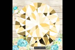 100 Round Diamond Clip Arts, Romantic Valentine Scrapbook Product Image 2