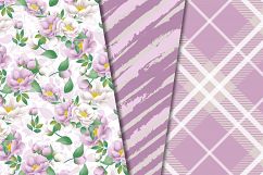 Purple flowers paper Product Image 5
