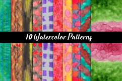 WATERCOLOR PATTERNS,WATERCOLOR BACKGROUNDS,WATERCOLOR TEXTURES Product Image 1