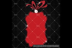 16 Red Glitter and Pearl Frames, Jewelry and Glitter Frames Product Image 5