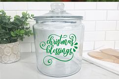 Christmas SVG Cut File - Christmas Blessings SVG DXF PNG EPS Product Image 9