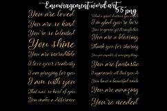 Encouragement Word Art Clipart Product Image 1