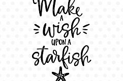 Make a wish upon a Starfish SVG, EPS, PNG, DXF Product Image 2
