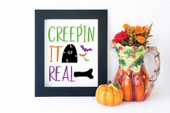 Creepin' It Real SVG Cut File - Halloween SVG EPS PNG DXF Product Image 5