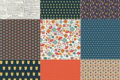 Forest Animals Digital Papers, Wood paper, Autumn paper Product Image 2