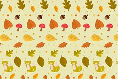 cute autumn elements pattern vector Product Image 1