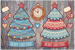 Christmas decorations. Bundle. Xmas characters &amp; decorative elements. Clipart &amp; Lettering. EPS, AI, JPEG, PNG. Product Image 11